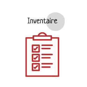 deuxieme etape du travail antiquaire est inventaire - icone